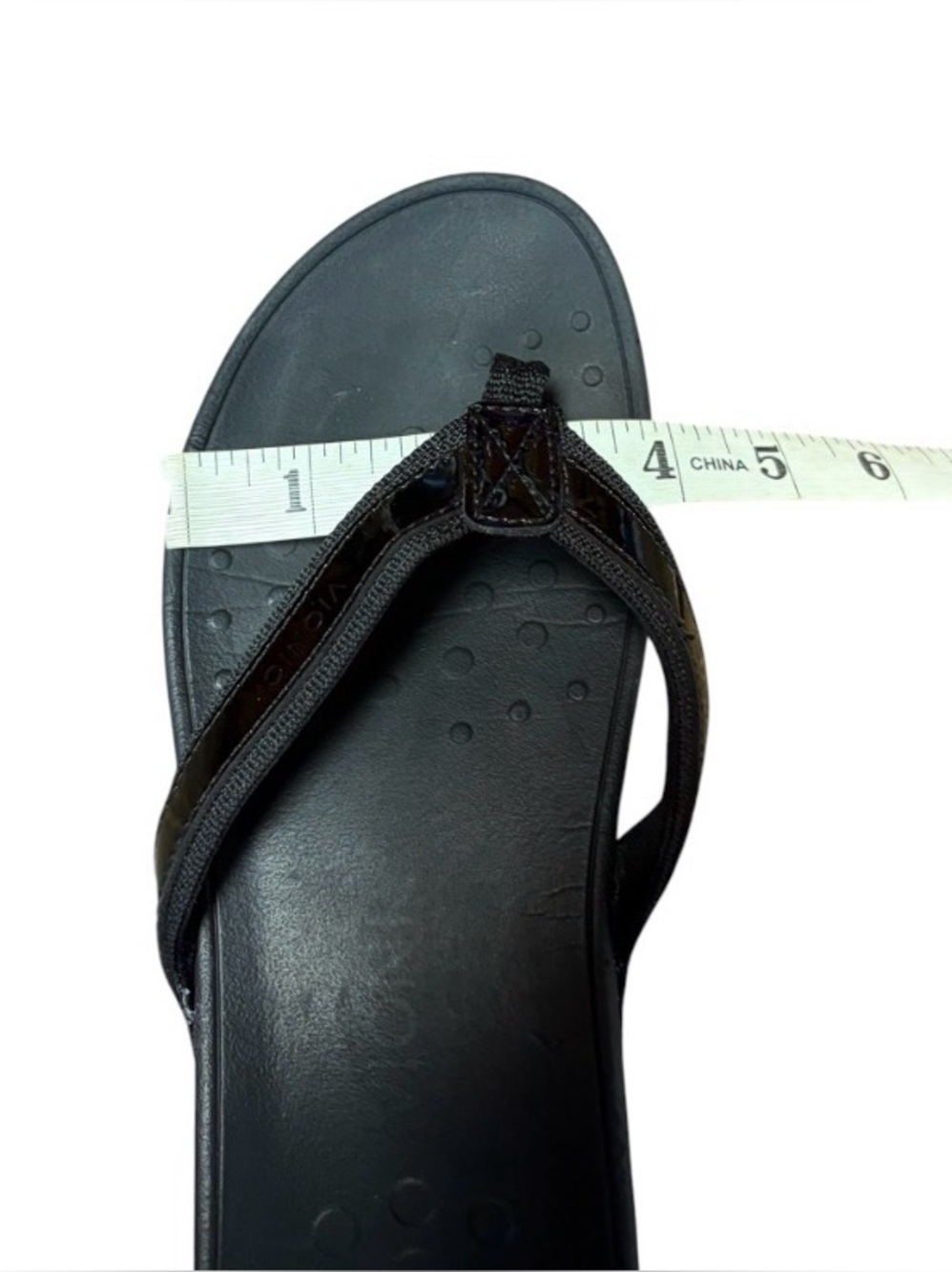 Vionic High Tide II Black Leather Platform Flip-flops Orthotic Womens 10 - Picture 8 of 8